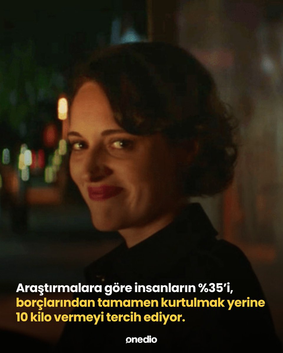 onedio's tweet photo. ABD’de 5.000 yetişkinle yapılan araştırmaya göre, beden algısı maddi kaygıların önüne geçebiliyor.

📌Ortalama borç 104 bin doları aşmasına rağmen katılımcılar, finansal özgürlükten önce 10 kilo vermeyi hedefliyor. %75’i kilosunu her gün düşünüyor. https://t.co/TKEVIUcWeR