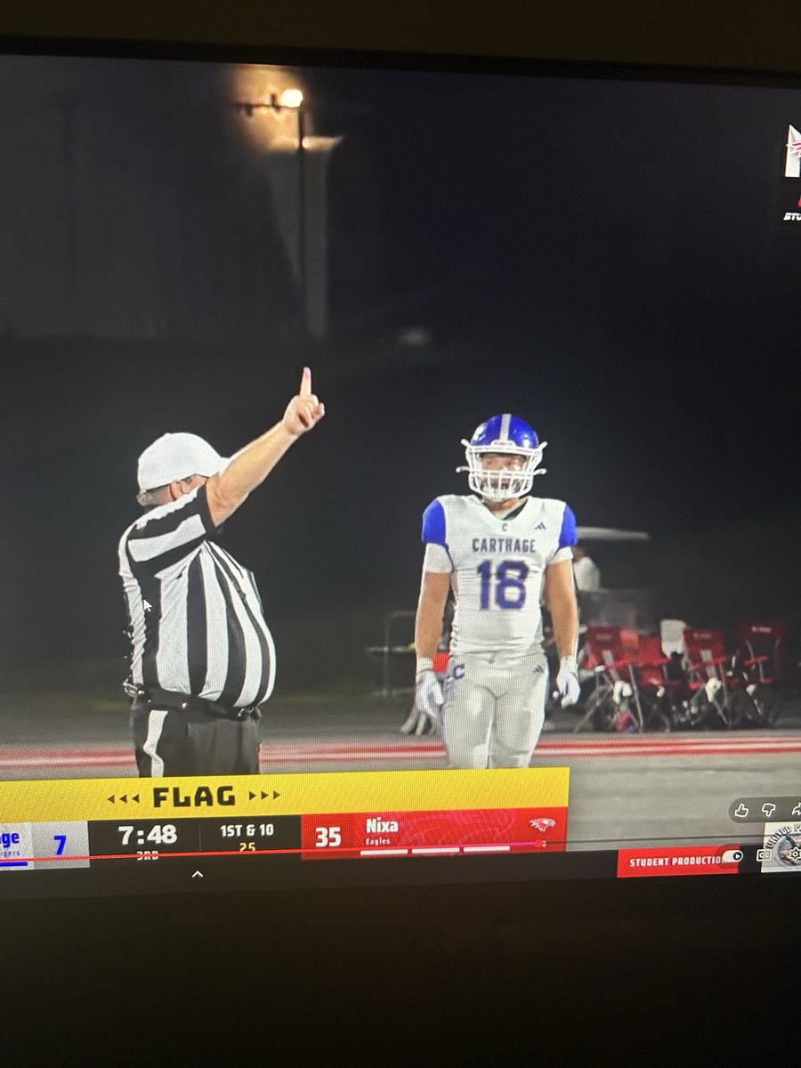 karter_manzer's tweet photo. FNL! 
First game of the year
Carthage vs Nixa
Linebacker https://t.co/o1qDbJnJLR