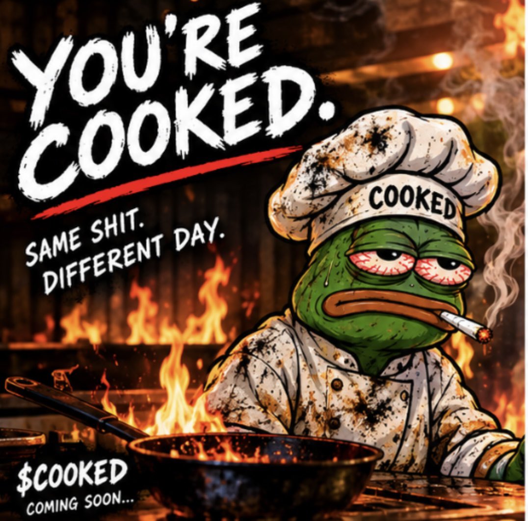 barlow80875385's tweet photo. you’re cooked same shit different day ? cooked is coming 🚀🚀 https://t.co/c66UmY7xzV