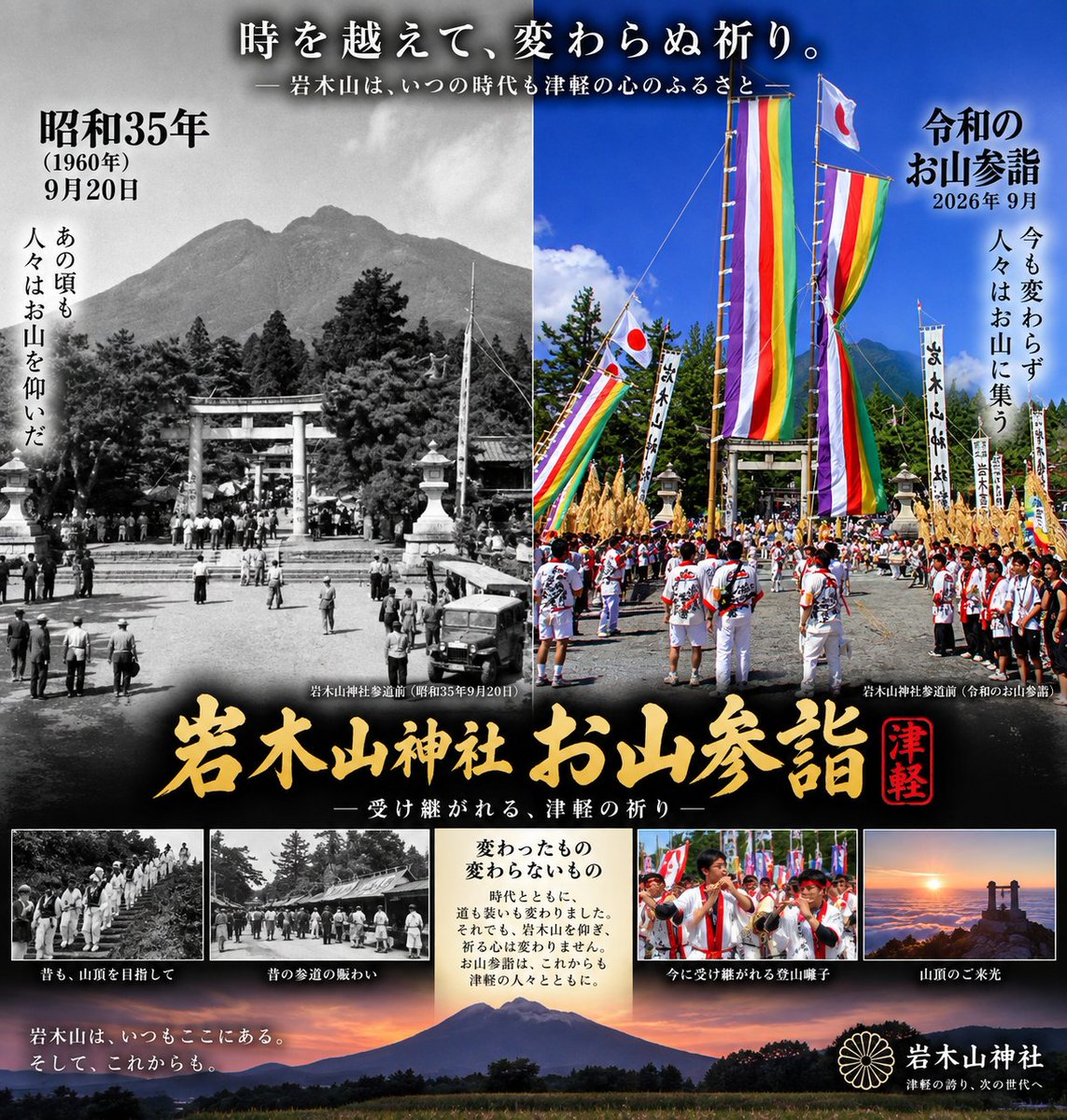 m8ZjxYAQsR84SX2's tweet photo. 皆さんおはようございます😊

岩木山神社と高照神社の雪害修繕費の寄付を宜しくお願いします🙏

拡散RTだけでも🙏

弘前の重要文化財建造物修理を支援したい！

【岩木山神社・高照神社】

｜ふるさと納税のガバメントクラウドファンディングは「ふるさとチョイス」
 https://t.co/UJMthxmKgJ https://t.co/k5YB24OJyB