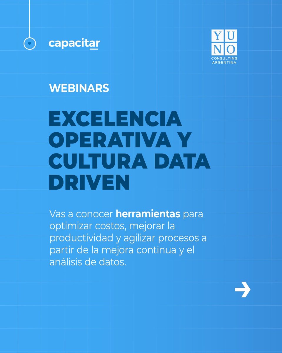 capacitar_'s tweet photo. ¿Querés mejorar la eficiencia de los procesos de tu PyME?
Sumate al ciclo de webinars de Capacitar junto a Yuno Consulting.

15 y 22/9 | 11 h

Virtual, sincrónico y sin costo.
Inscribite acá 👇🏼 https://t.co/32H4wwPbSU https://t.co/MJVbva2BGr