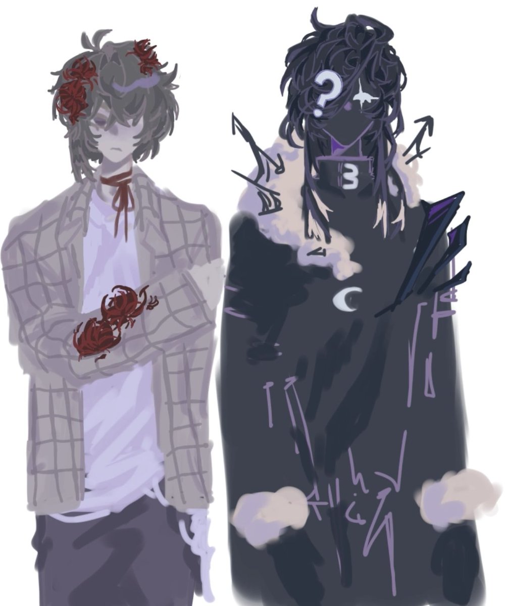 Madekake_'s tweet photo. Here without that evil effect bc twt doesn't like it + em just standing next eachother
#voidpetal https://t.co/DyFTDA1teT