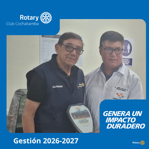 RCochabamba's tweet photo. Durante la jornada, también recibimos un reconocimiento al Rotary Club Cochabamba por su trabajo incondicional y permanente en apoyo al Hospital de Villa Tunari. 📷 https://t.co/jXBlCMa2hJ