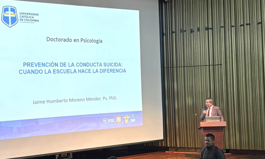 UCatolicaCo's tweet photo. 🧠 Prevenir es reconocer, escuchar y actuar a tiempo.

En el #DíaMundialParaLaPrevenciónDelSuicidio, destacamos el aporte del Doctorado en Psicología de la UCatólicaCo a la detección temprana y prevención en entornos educativos.

Conoce la nota: https://t.co/jeTFMVQvqj https://t.co/ek3PtiwCDK