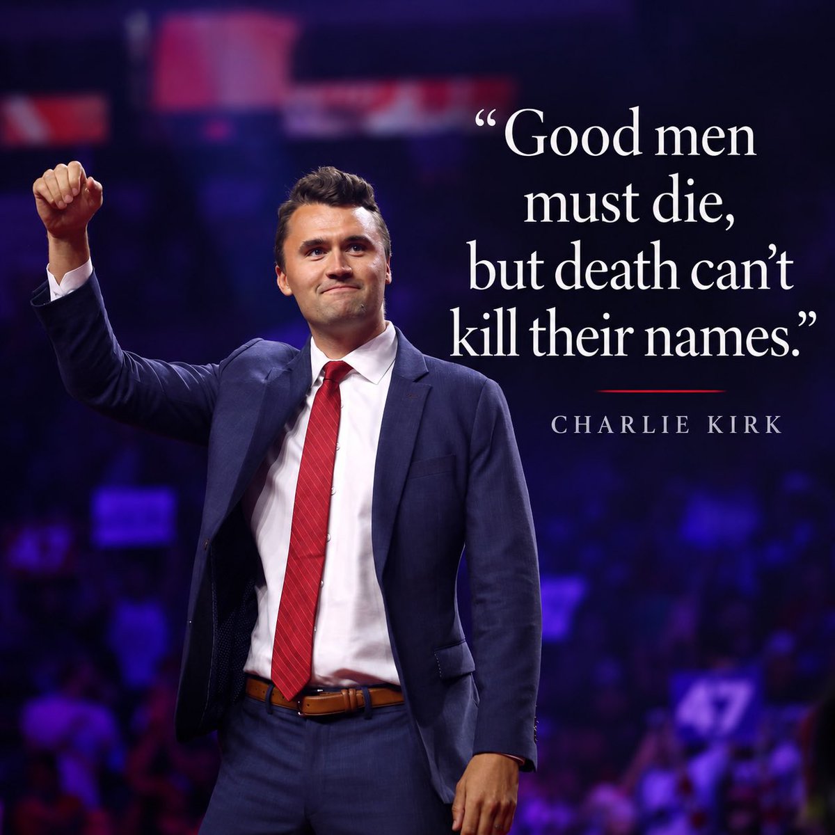 ParkerCountyGOP's tweet photo. Charlie Kirk understood that a life of conviction requires courage. He was unashamed of his faith, unapologetic about what he believed, and willing to stand publicly for those convictions regardless of the cost.

His life was taken from him, but his name, his influence, and the convictions for which he stood will not be erased.

Most importantly, Charlie knew that death does not have the final word.