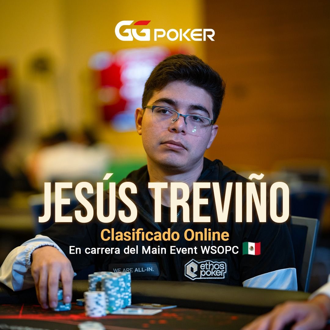 GGPokerES's tweet photo. De clasificar online al Main Event 🇲🇽

Los mexicanos Jesús Treviño y Luis Moya, clasificaron online en GGPoker y siguen en la carrera final del Main Event.

17 jugadores siguen en pie.

Sigue toda la acción en nuestro canal de YouTube

https://t.co/sUb9yQfpx6 https://t.co/rfoAQi6MiN
