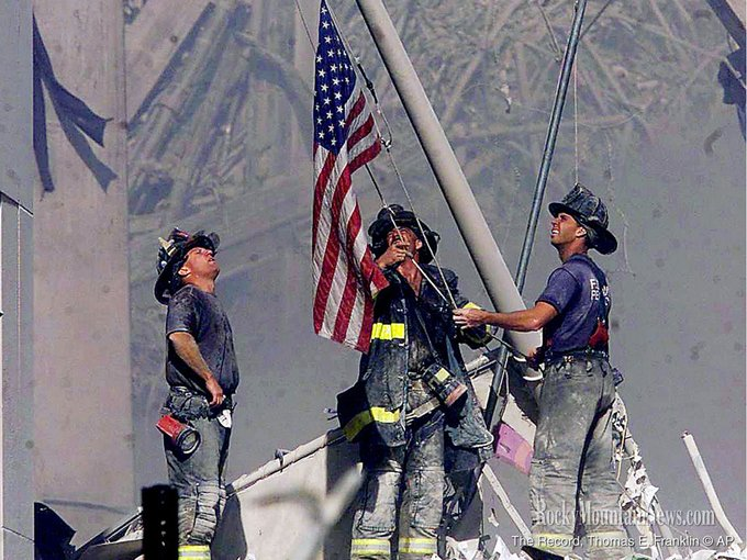 GrayConnolly's tweet photo. Good morning all &amp; OTD, thinking of our American sisters &amp; brothers, all that they lost on this horrible day, yet also the heroism of &amp; the grit that was displayed by so many.  "Greater love hath no man than this, that a man lay down his life for his friends." (John 15:13) https://t.co/3sQR3HBcwx