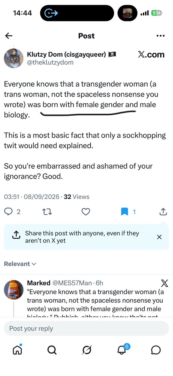 snowblind001's tweet photo. @theklutzydom @frankinsensible @AnonOmu60763024 @Charles95684721 You said born with a gender. 

Still waiting for you to tell us how it can be known that a baby is born identifying with something it has no knowledge or experience of. 
And how do you know what gender it is born identifying with…male or female or what? https://t.co/XdtKMXZ9sb