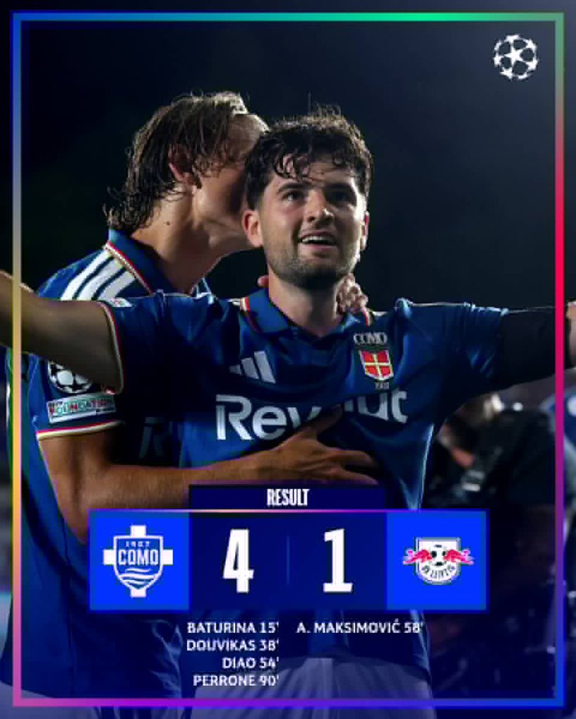 Como_Jason07's tweet photo. We answered 🛫💙
UCL DEBUT 🔥
FIRST UCL WIN🔥🔥
WHAT A MASTERCLASS OF BEAUTIFUL FOOTBALL BY THE MOST ELEGANT COACH ON EARTH 😭🥹
#ForzaComo
#UCL https://t.co/jbYSnXxrrk