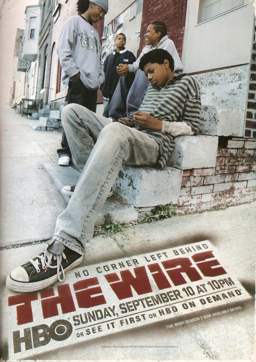 AuxGod_'s tweet photo. 20 years ago today, Season 4 of ‘The Wire’ premiered on HBO and would go on to be regarded by many as the best season 📺 

Have you seen this season of The Wire? https://t.co/WG9cOe4lRX