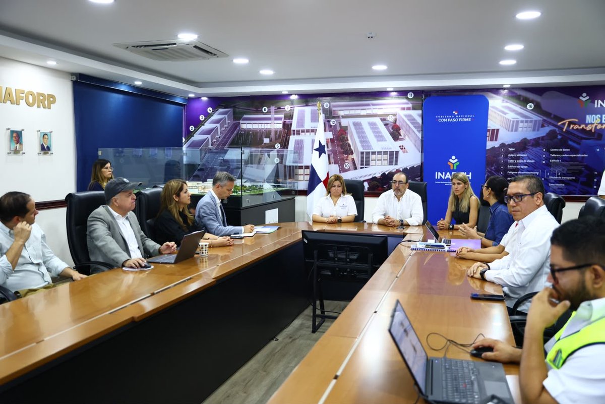 AgendaCAF's tweet photo. Hoy, en Panamá, el presidente ejecutivo de CAF, @sergiodigra, visitó el Instituto Nacional de Formación Profesional y Capacitación para el Desarrollo Humano, @InadehOficial, donde revisó junto a su directora, Yajaira Pittí @yapitti, y los equipos técnicos de ambas instituciones los avances del Plan de Transformación y Mejora Integral, cofinanciado por CAF mediante un préstamo de USD 50 millones.

El proyecto va más allá de la construcción de infraestructura y también busca la modernización de programas, incorporación de tecnología y fortalecimiento de instructores y de la gestión institucional, para conectar la formación técnica con las necesidades de los sectores productivos y los territorios.