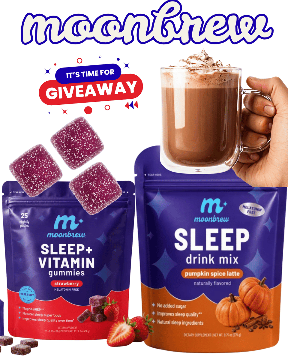 shopwithmemama's tweet photo. GIVEAWAY! Win MoonBrew Limited-Edition Pumpkin Spice Latte &amp; Sleep Gummies! 3 Winners! Use code: SHOPWITHMEMAMA for 25% off! 
Enter here: https://t.co/kfiOxEna33 @shopwithmemama #moonbrew #sleepaid #magnesiumsleepaid #giveaway #sleepgummies https://t.co/jkg6ZFZCTW