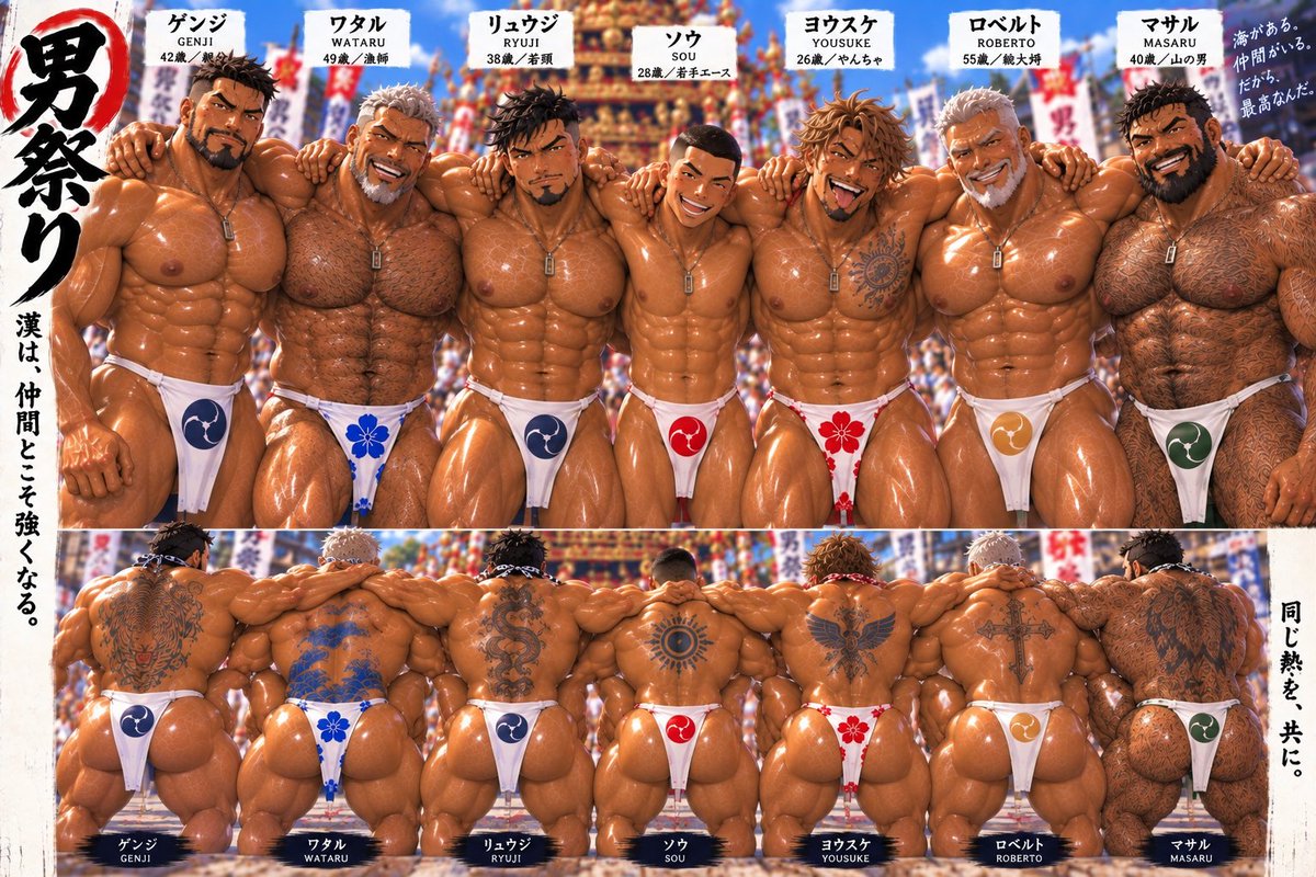 otokoyaroujyuku's tweet photo. 男祭り
どの漢が良い？ https://t.co/ETHAq4mXbN