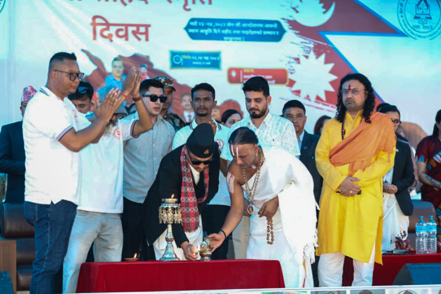 ashoswai's tweet photo. Why two Hindu fanatics were invited to the Gen Z Martyrs’ Day program held at the old Parliament building in Kathmandu? A grave insult to Nepal's secular constitution and to those who gave their lives a year ago in Nepal to make their leaders accountable. https://t.co/2dDGwPjfN7