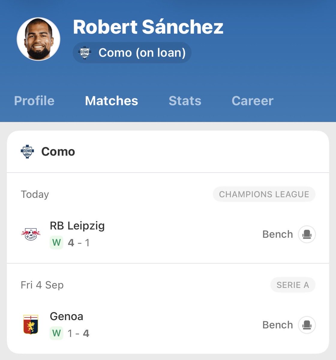 ldnwillbeblue's tweet photo. 1 mistake meant this man had to move country with his family and go from a starter to a bench warmer.

Crazy. https://t.co/8lZPz4cEXK