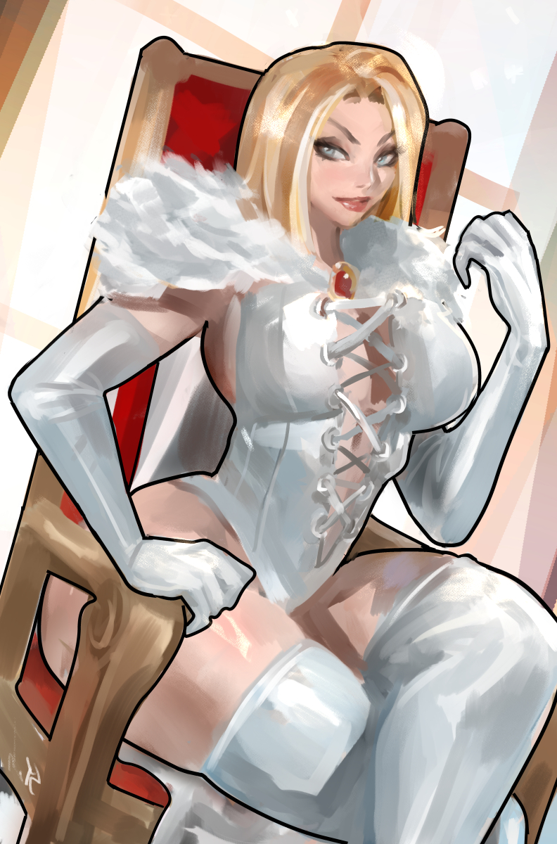 Stanbl7's tweet photo. Emma Frost https://t.co/tu0vkGkCPu