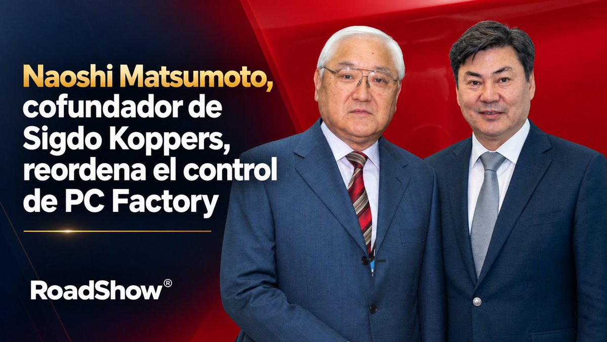RoadShowcl's tweet photo. Naoshi Matsumoto, cofundador de Sigdo Koppers, reordena el control de PC Factory
▶️ Más información:
https://t.co/LbA0F0SqDz