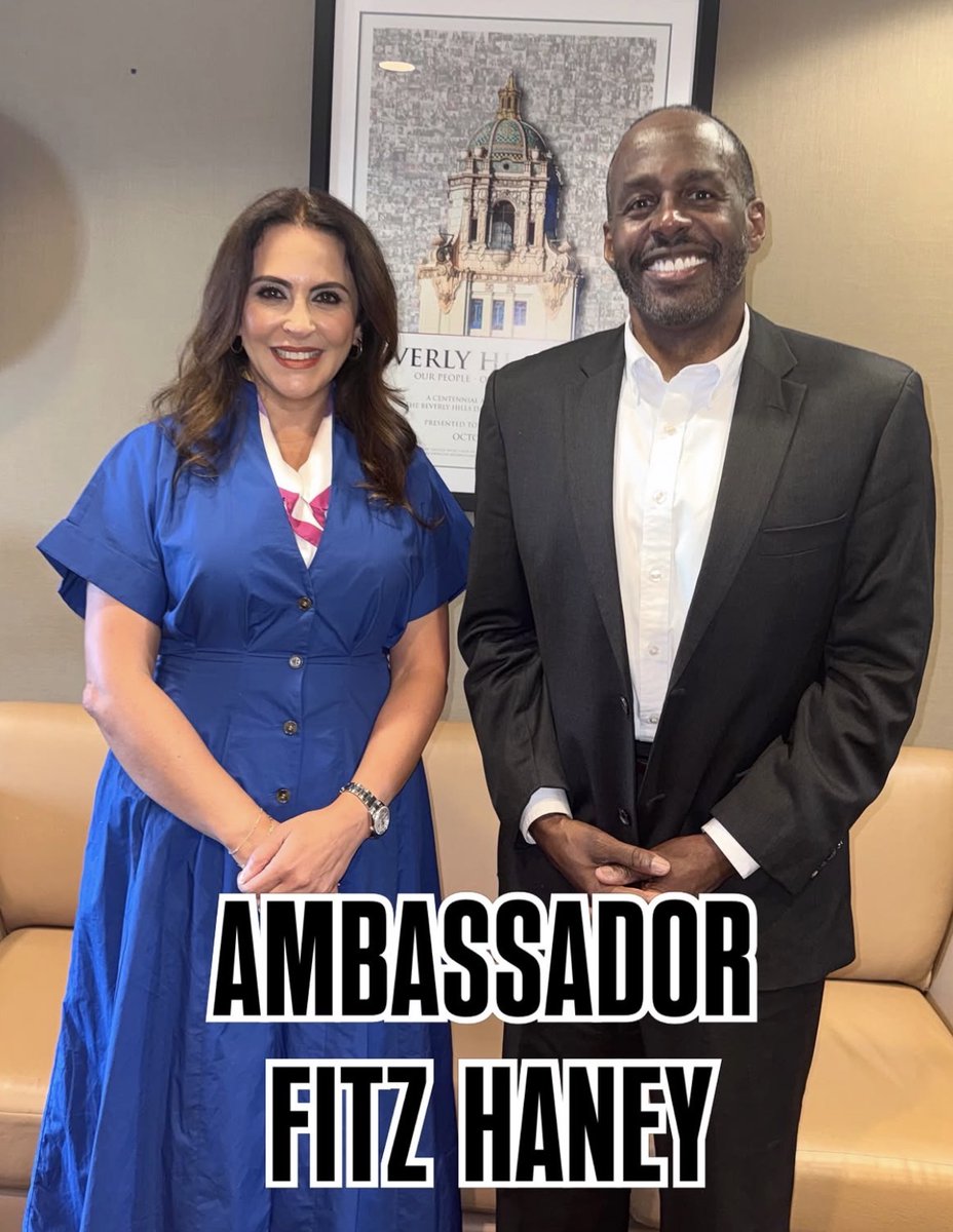 sharona4bh's tweet photo. Meaningful partnerships often begin with a conversation.

It was a pleasure meeting with Ambassador Fitz Haney to discuss the Genesis Prize Foundation and opportunities to build meaningful ties with Beverly Hills.

Our city’s reach is global. 🌎 https://t.co/KdDasc0ofv