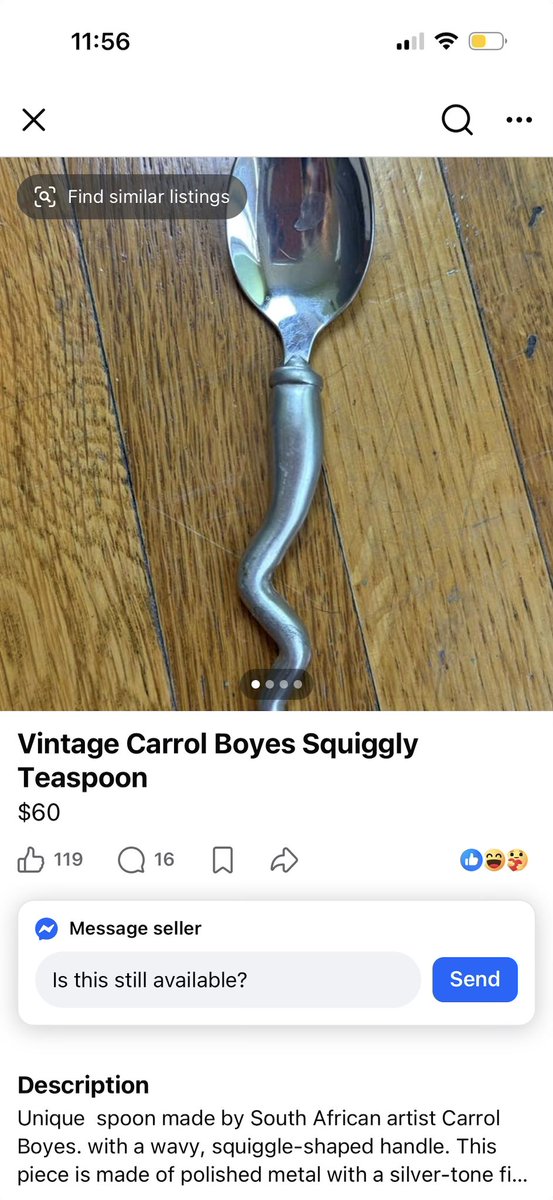 sdlxving's tweet photo. Sperm spoon $50 serious buyers only https://t.co/MStkpOZsYb