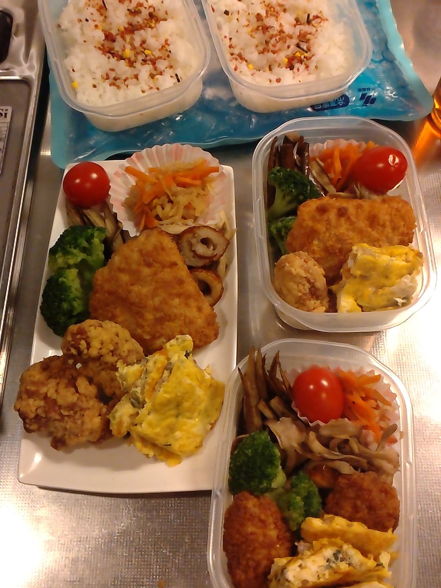 rin_r1ng's tweet photo. キンキン金曜日。さてさて、雨降り金曜日頑張りますか！末っ子さんも無事帰宅でした。本日は土曜日の代休でお休みらしいわ。#お腹ペコリン部　#お弁当記録　#お弁当作り楽しもう部 https://t.co/dyst4xXrH0