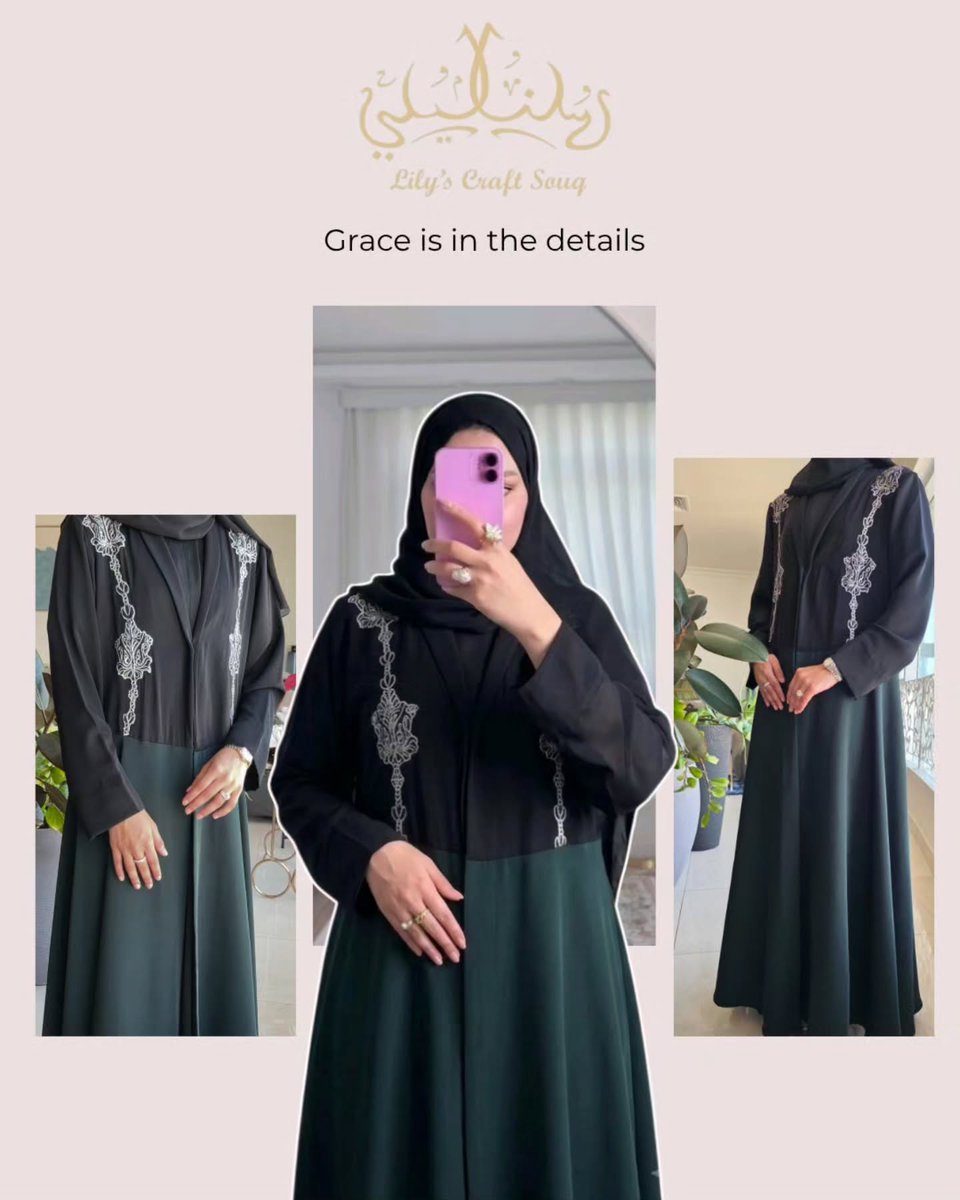 auricio1's tweet photo. Timeless elegance meets modern luxury. A limited-edition abaya for gatherings, special occasions, and everyday sophistication. UAE delivery available. DM to order. https://t.co/5GlxprbfBB