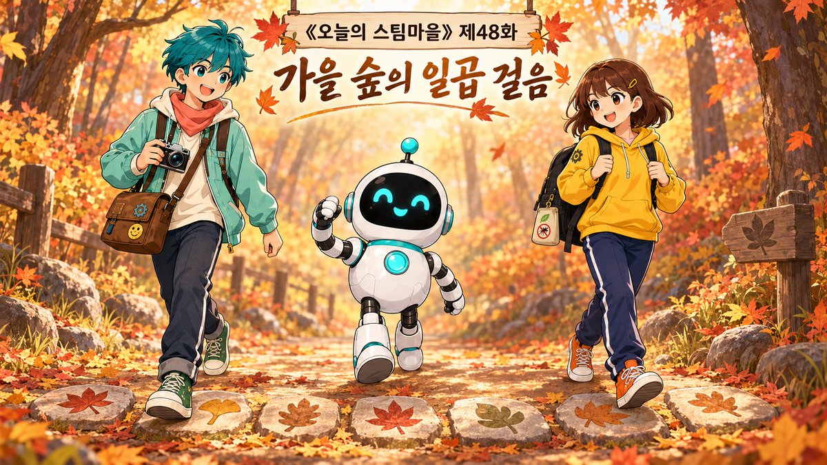 iamjanginjeong's tweet photo. [《오늘의 스팀마을》 제48화 - 가을 숲의 일곱 걸음]
https://t.co/OKonqXpWgT

오늘은 가을 산길에서 만난 뜻밖의 모기와 일곱 가지 마음의 주문을 따라, 세 친구가 적당함과 준비의 가치를…

#steemtoon #steemit #스팀잇 #웹툰 #AI스토리텔링 #오늘의스팀마을 #스티미언 #AI웹툰 @steemit $steem https://t.co/8YyeEjGItl