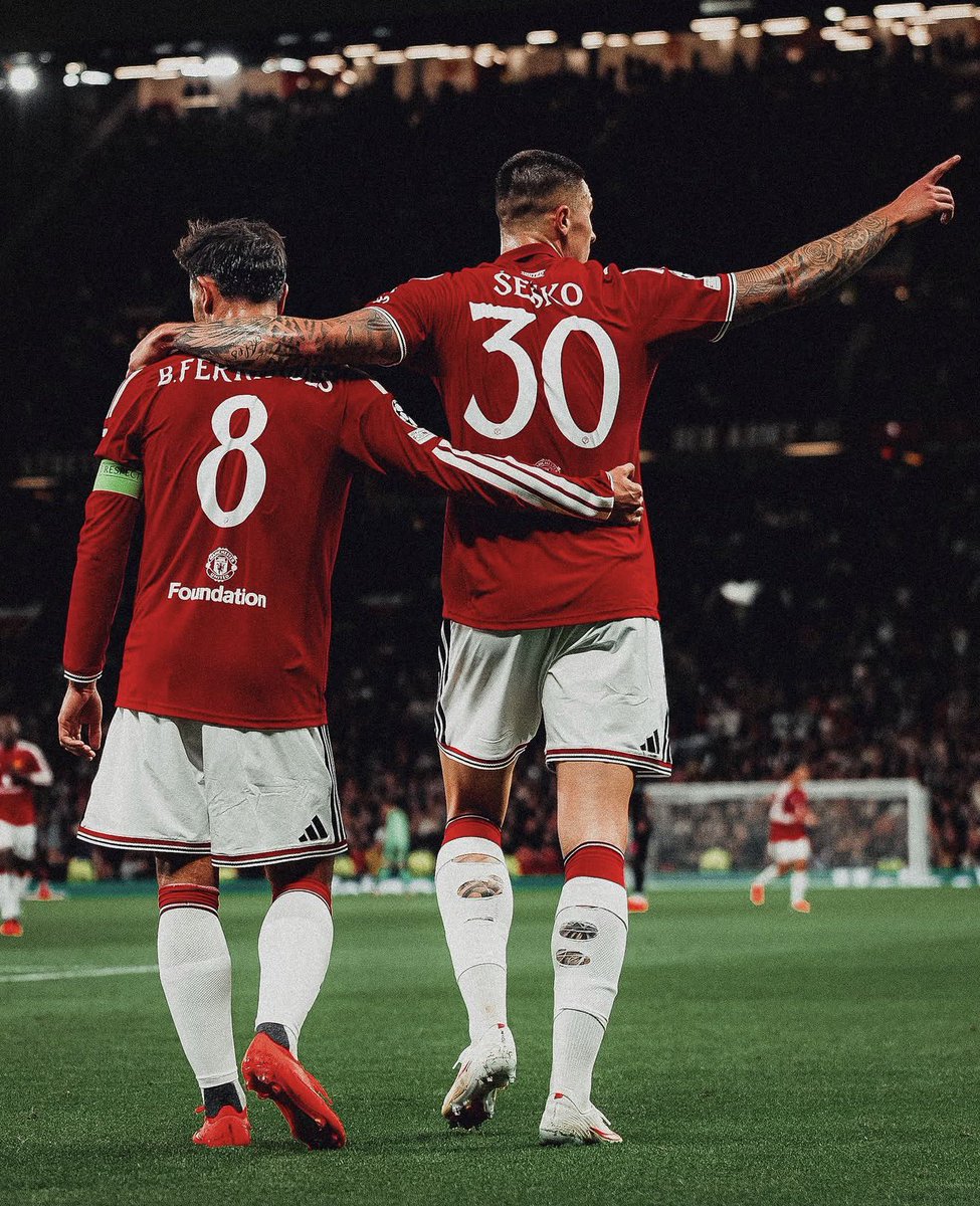 Utdtruthful's tweet photo. 📲 Benjamin Sesko via Instagram!

“UCL nights. Old Trafford. Unforgettable emotions. WHAT A FEELING!” ❤️🤩 https://t.co/4ZNsqrf24Q