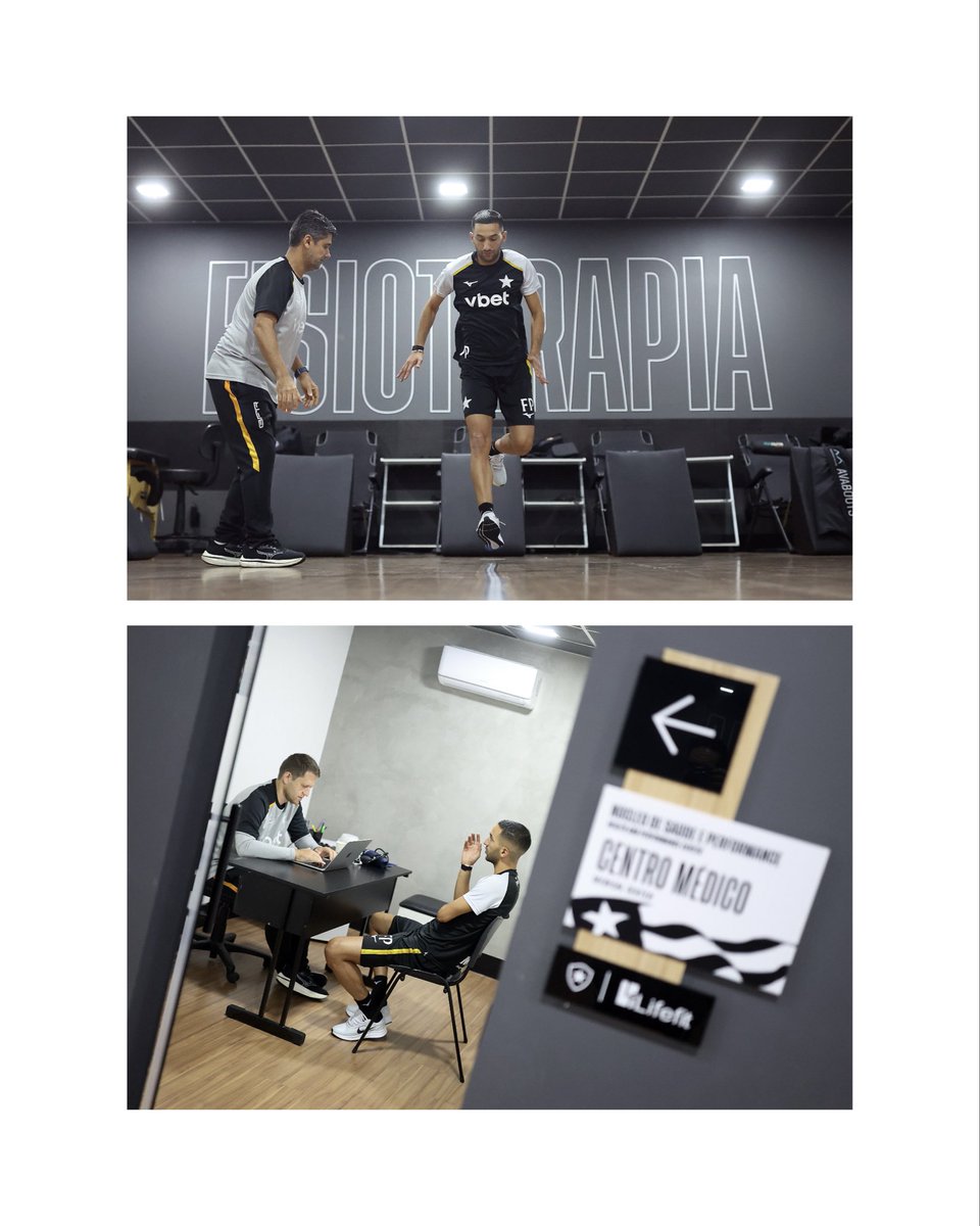 Botafogo's tweet photo. Hakim Ziyech trabalhando forte com a #GloriosaCamisa! 🖤🤍

📸 Vitor Silva / BFR https://t.co/3feJ7GsJPF