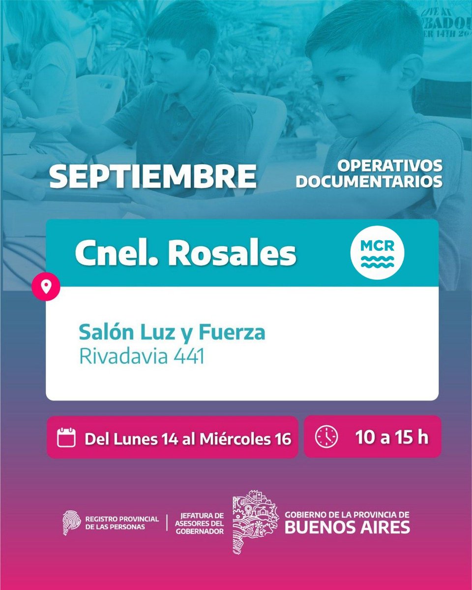 rodrigo_arist's tweet photo. Operativo de Documentación

El @registropba estará realizando un nuevo operativo para que puedas gestionar distintos trámites.

📝 Trámites disponibles:
- DNI.
- Solicitud de partidas.
- Certificados de domicilio y extravío.
- Certificado de Pre-Identificación (CPI).
- Empadronamiento de extranjeros.
- Inicio de trámite de cambio de género.
- Inicio de expediente de inscripción tardía.

📍 Fechas y lugares:
Del lunes 14 al miércoles 16 en el salón del Sindicato de Luz y Fuerza, Rivadavia 441.

📢 Los turnos se otorgan por orden de llegada y hay un cupo limitado de 200 personas por día.