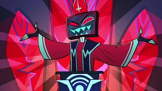 serenequp's tweet photo. Emily and Vox have definitely roleplayed with this outfit with Vox saying 
“You’ve been a bad girl.”

And Emily eventually riding him, yelling “OH FATHER!” 
#statichalo https://t.co/qcWI3FiHxC