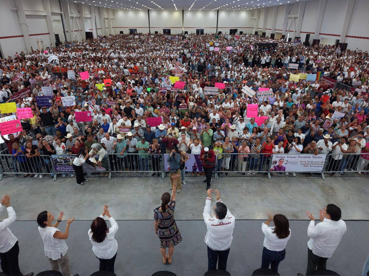 Letamaya's tweet photo. Como parte de la gira #HonestidadYResultados, estuvimos junto a la presidenta @Claudiashein en Ciudad Victoria #Tamaulipas, donde anunció que en el estado, 1.1 millones de personas ya reciben alguno de los #ProgramasDeBienestar. Esto representa más justicia social y mejores condiciones de vida para todas y todos.
Juntas y juntos seguimos #ConstruyendoBienestar
@Dr_Avillarreal