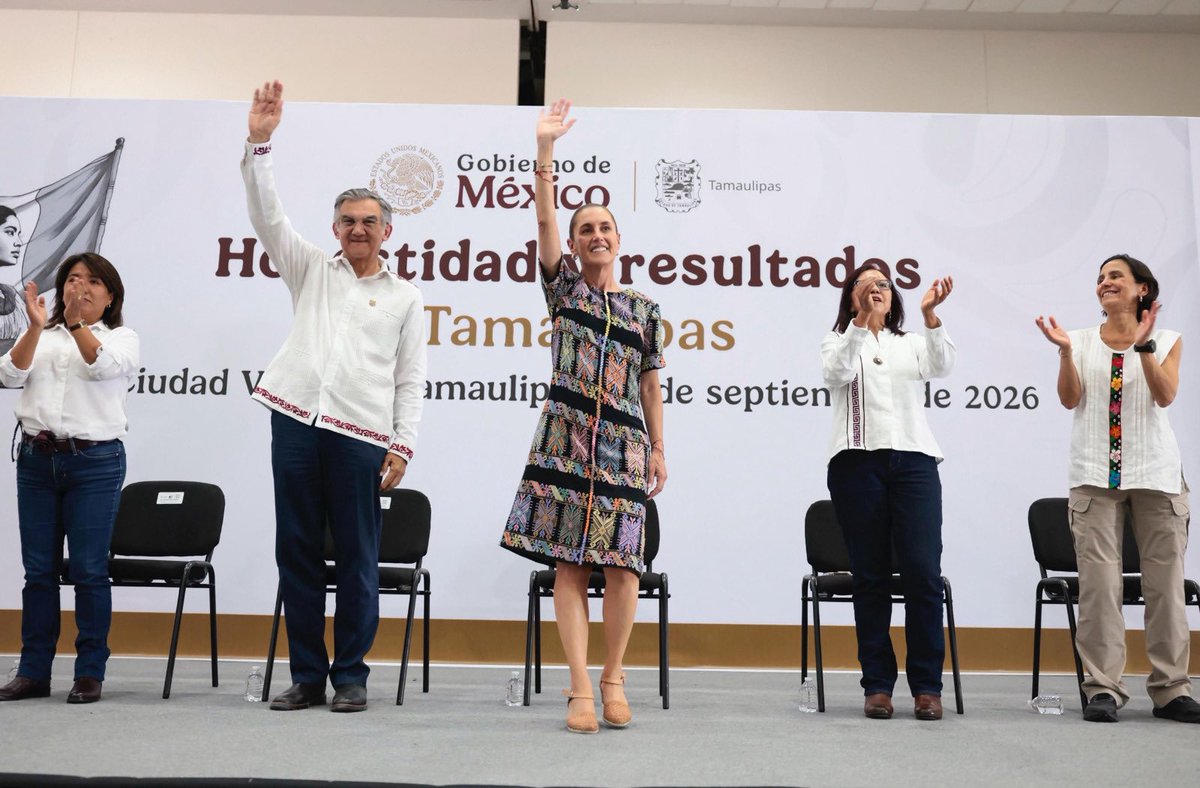 Letamaya's tweet photo. Como parte de la gira #HonestidadYResultados, estuvimos junto a la presidenta @Claudiashein en Ciudad Victoria #Tamaulipas, donde anunció que en el estado, 1.1 millones de personas ya reciben alguno de los #ProgramasDeBienestar. Esto representa más justicia social y mejores condiciones de vida para todas y todos.
Juntas y juntos seguimos #ConstruyendoBienestar
@Dr_Avillarreal