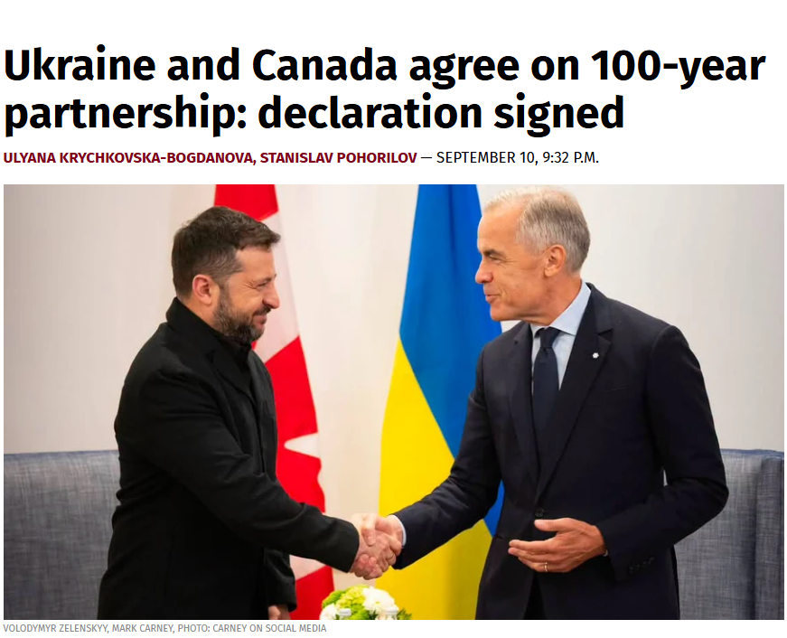 HavryshkoMarta's tweet photo. So, are Canadian taxpayers expected to keep supporting Ukraine for the next 100 years?
At this point, the CRA might as well add a new option under “Dependants” on everyone’s tax return: Zelenskyy and his entire entourage.
Who knows — maybe Canadians will finally get a tax refund for supporting such a large and apparently permanent family🤣