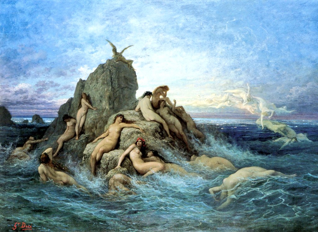 ArtGuide_db's tweet photo. Gustave Doré
The Oceanids (The Naiads of the Sea), 1860 https://t.co/zDXlS0iDhy
