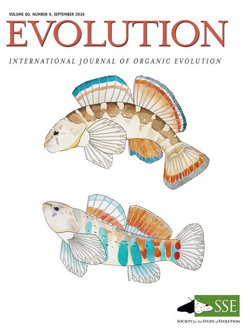 AryehHMiller's tweet photo. Gorgeous pair of darters grace the Sept. 2026 cover of Evolution! https://t.co/HqEoGBi0jM