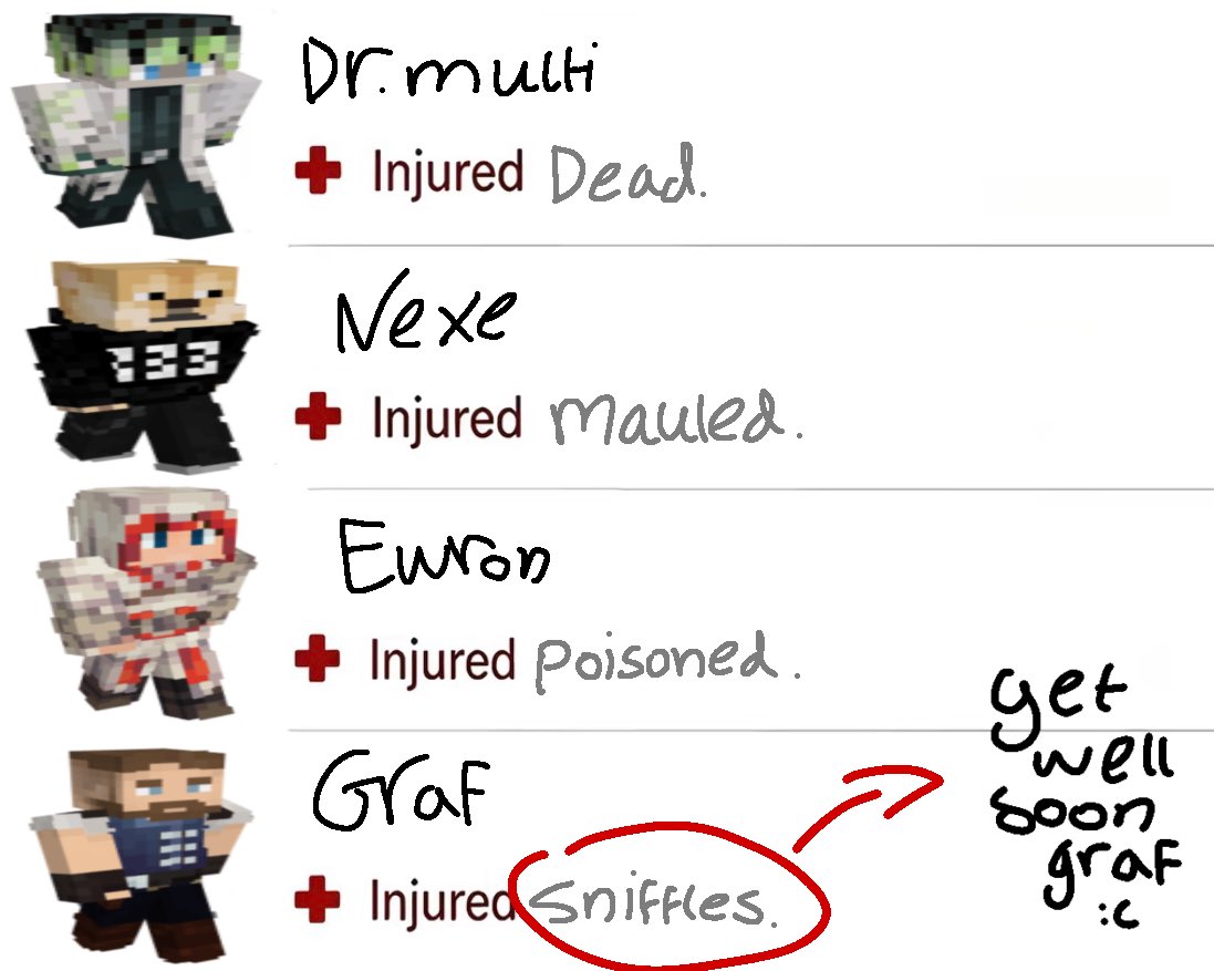 novalikesfatui's tweet photo. Get well soon Graf cubito:/// #qsmp https://t.co/CHtMLgFV7n