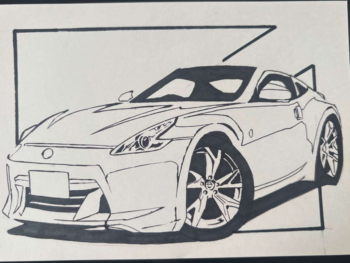 sora1nnn's tweet photo. 貴婦人
#車イラスト
#ペン画 https://t.co/0akdVMZZTa