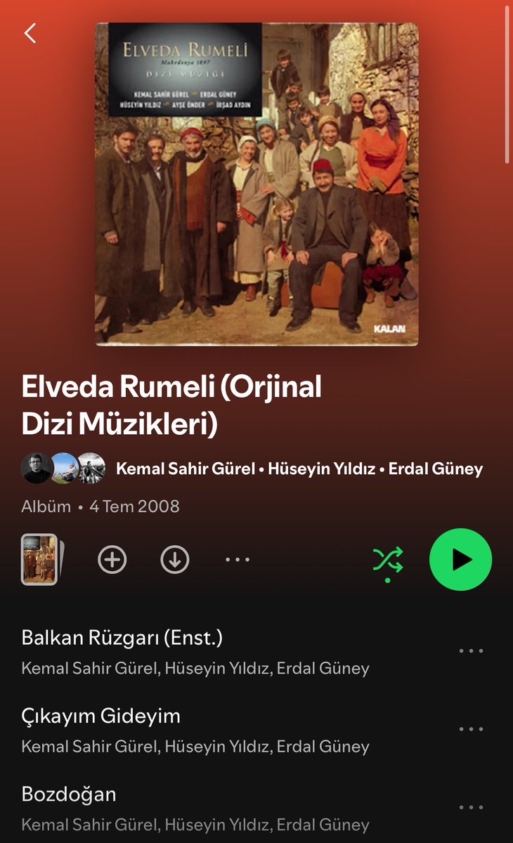 buseealtntp's tweet photo. Kemal Sahir Gürel, Hüseyin Yıldız, Erdal Güney… Elveda Rumeli dizisinin müzikleri de aynı şekilde. Özellikle “Bozdoğan Türküsü” favorimdir. https://t.co/Rq94WgBsNW