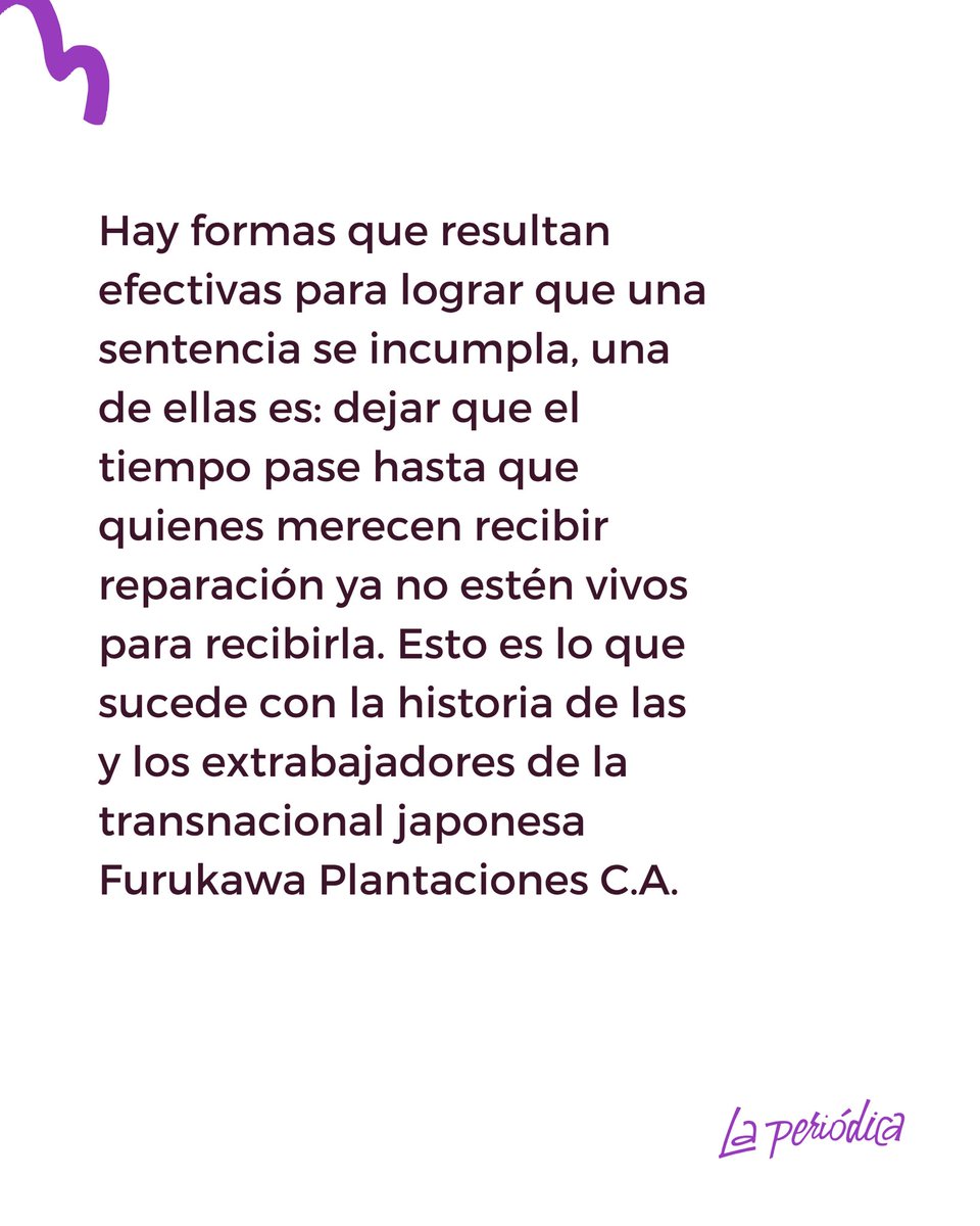 LaPeriodicanet's tweet photo. A más de 5 años de la sentencia histórica por servidumbre de la gleba, 342 personas extrabajadoras de Furukawa están en riesgo de no recibir su reparación de económicas.
✍🏾 @MishellMantuan2 

https://t.co/gtM3U5rEie https://t.co/egR7QsC7VS