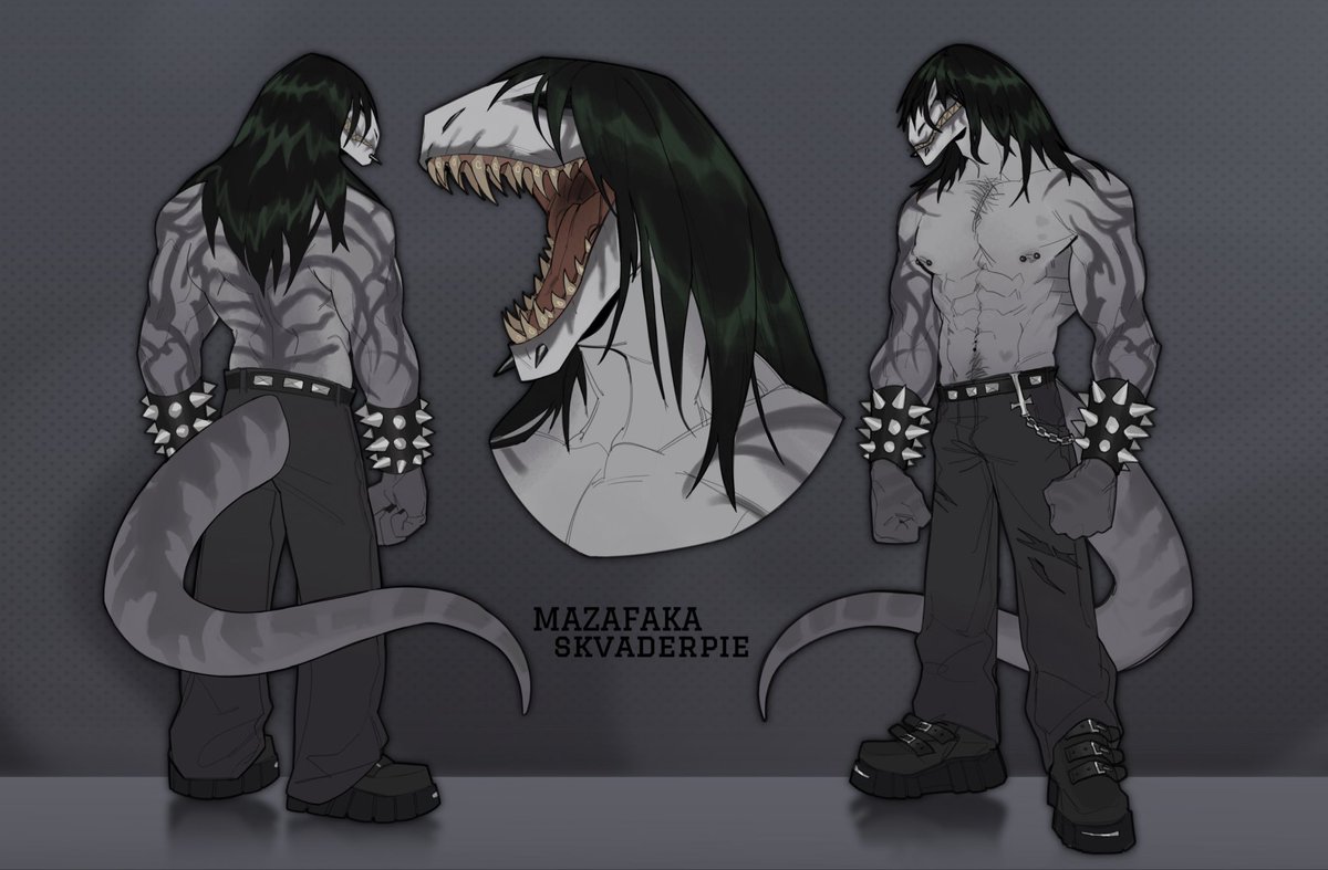 ScalyNeighbor's tweet photo. finished collab ref with SKVADERPIE ⛓️ https://t.co/J8oSxMKqKG