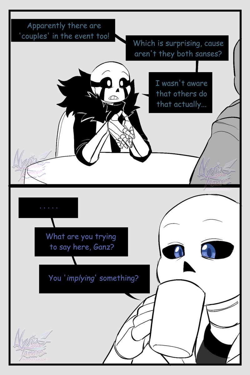 NyriaTamare's tweet photo. In light of recent poll events

Meanwhile in the Omega Timeline...
#sanspolls #ganzsans #sensysans #gztale #undernc https://t.co/VOxcA1HtEY