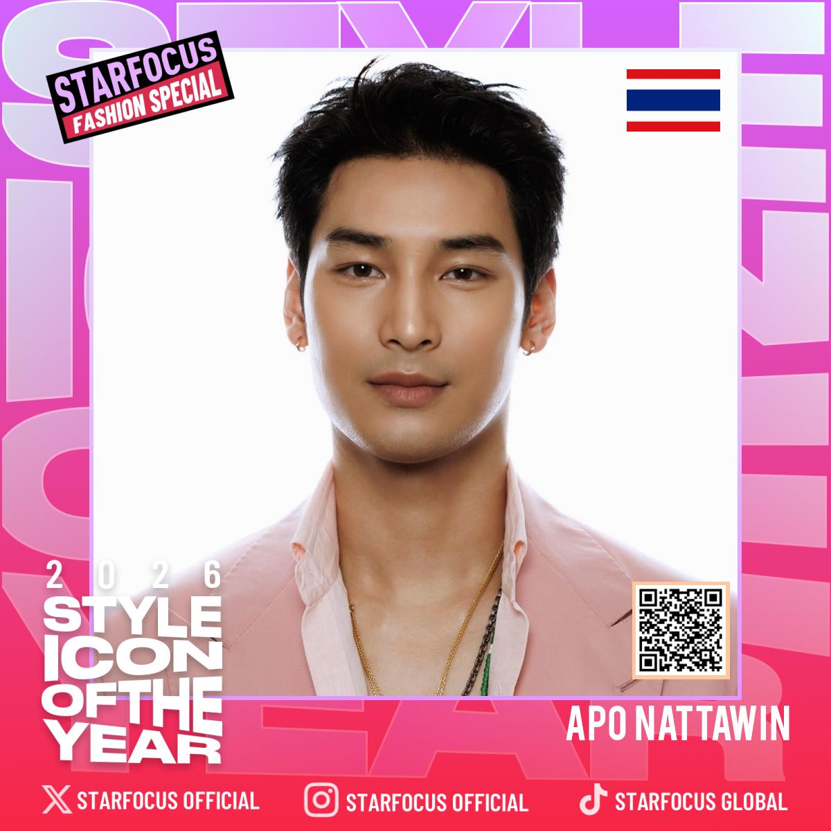 starfocusglobal's tweet photo. ✨ STARFOCUS FASHION SPECIAL✨

🎉Congrats Apo Nattawin - Top 100 Nominees for 2026 STYLE ICON OF THE YEAR!

Let your favorite artist shine across the world's fashion cities.

🔗https://t.co/Z2skBw5J8u
📆Voting Time: 2026.9.11 - 9.28 (BKK) 

#ApoNattawin @APOnattawin_JFC https://t.co/cfWMyzLlKg