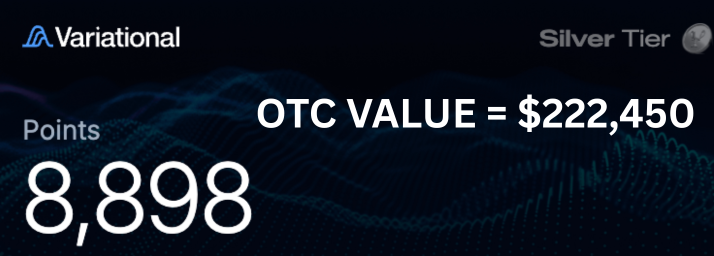 Ryuzaki_SEI's tweet photo. best points week in @variational_io

+255.3 points | $2.03m open interest | $4.3m volume

this week traded us100, us500, $xau, $xag and $btc pairs and my main focus is trade swaps, becuase they are giving 2x points compared to other pairs

my strategy : doing delta neutral with @OndoPerps and @Lighter_xyz so it's 3 in 1 points farming strategy, you can do the same

- first us100, us500, btc with lighter x robinhood perp
- xau and xag with ondo perp

most my OI is focusing on variational and lighter becuase the value of these perp points is highest and airdrop angle

1 variational point otc = $25
1 lighter robinhood = $40

first create account if you are new to these perp
join  : https://t.co/DoUz7yJh7P
code : OMNIRYUZAKI ( 12% boost on points )

ondo : https://t.co/ItYT7EjMSn
code : QS6PK4 ( 60% fees discount )

lighter : https://t.co/EWLkicinKv

now for the next 2 weeks, trading competition on swap is live and shared the full detailed in the article i shared it

you can get 300 - 400 points by using my strategy

keep farming airdrops