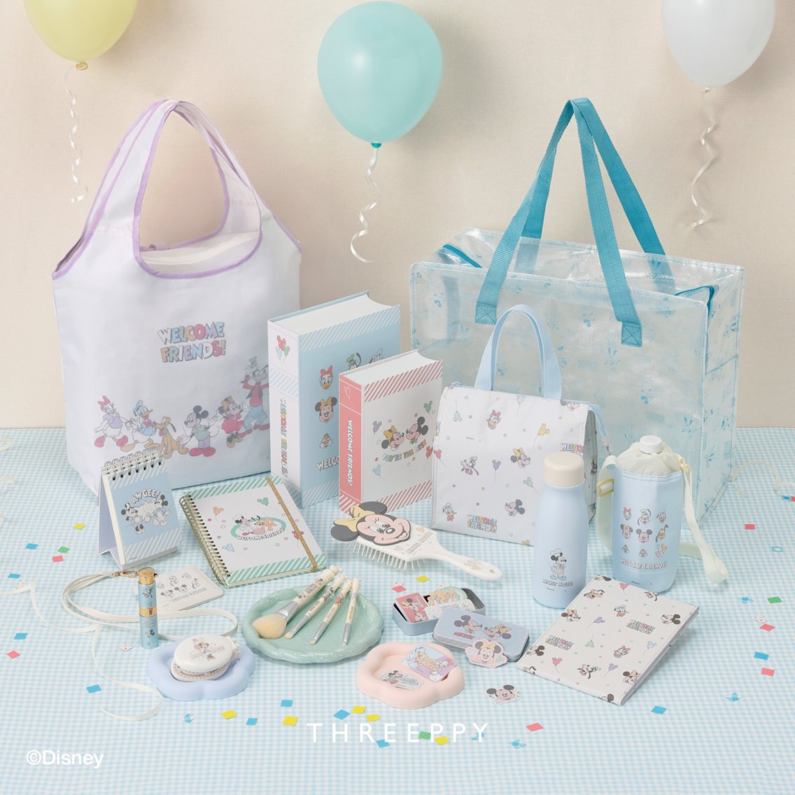 daiso_jp's tweet photo. THREEPPY
ちょっぴり懐かしいテイストで日常に彩りを添える
「レトロミッキー」デザインシリーズが新登場🎈✨
やさしいパステルカラーと「ミッキー＆フレンズ」のデザインが
とってもチャーミングな大人可愛いコレクションです🐭🎀
商品詳細は順次ご紹介いたします💕
----------
＜商品詳細＞
「レトロミッキー」デザインシリーズ
300～1,000円(税込330～1,100円)
----------
<<在庫検索はアプリで！>>
アプリストアで「DAISO」で検索

※店舗によって品揃えが異なり、状況により売り切れの場合がございます
※商品パッケージの説明文を読んで正しくご使用ください
※画像はイメージです実際とは異なる場合がございます