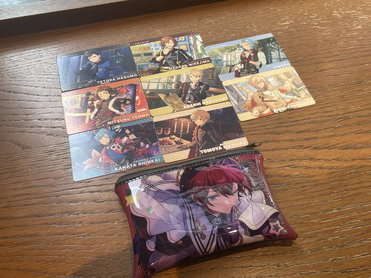 3ym__'s tweet photo. 【交換】 あんスタ カードダスvol.1

【譲】 
R 泉×2 智也×2 なずな 
N 画像参照

【求】
R 司 
N 司 ＞ チトセ. 望見

13時半頃まで池袋にて手渡し希望 https://t.co/B171NRkYNu