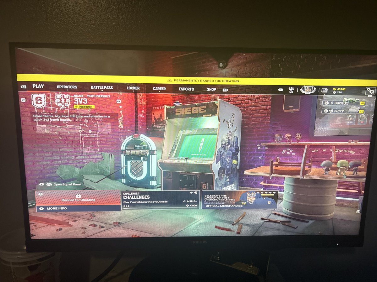 OGStickyDrew's tweet photo. @Rainbow6Game I legitimately played one game after downloading this shit back and didnt even get a kill and got perma banned…. Never ran any cheats of sorts on my computer for siege beforehand so idk why this happened lol https://t.co/4JGD2unOpI