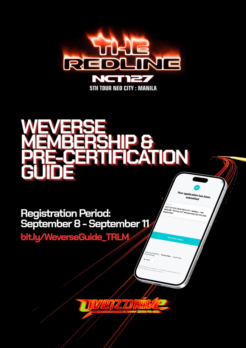 RedlineManila's tweet photo. ‼️ Reminder that today is the LAST DAY for the Weverse Membership Pre-sale Registration. You can check our guide on how to register.

🔗 https://t.co/vMzk1evNfo https://t.co/JMKCXfhg57