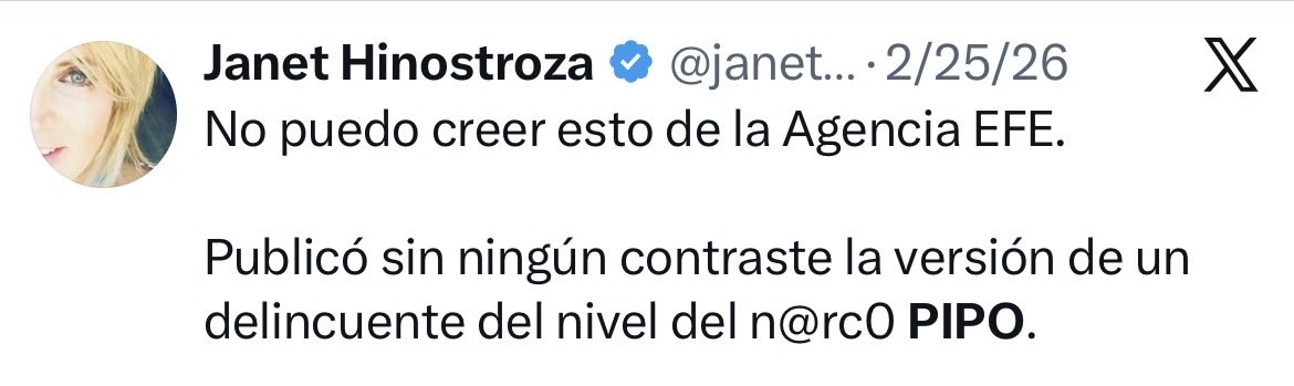 Cesar_Ortiz85's tweet photo. “No puedo creer esto de la Coloradita.

Publicó sin ningún contraste la versión de un delincuente del nivel n@rc0 Salcedo”

Jajajajajaja https://t.co/8kfc7EtBTK