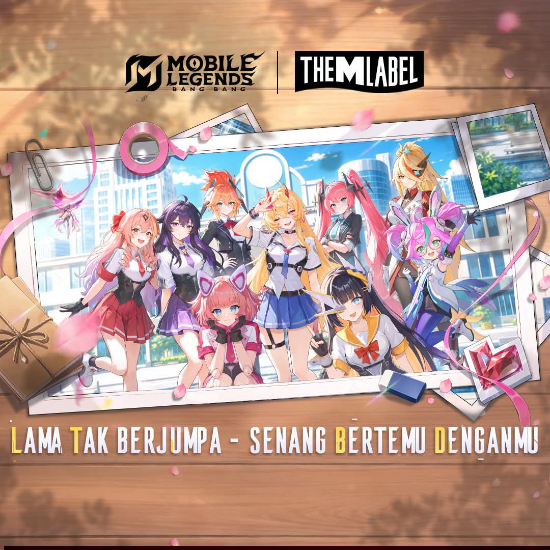 Txtmlbb_'s tweet photo. The Aspirants telah mengirimkan foto-foto semester baru untukmu.

Ada wajah-wajah yang tak asing, bersama dengan perubahan baru.
Namun di antara mereka, sepertinya ada beberapa sosok yang belum pernah terlihat sebelumnya.

Siapakah mereka?
-------------------------------------------------------------------------

Pada 16/09, Ruby "Mecha Maiden" dan Angela "Cyber Cherubin" akan kembali untuk waktu terbatas.

[TheMLabel] yang serba baru juga akan hadir pada hari yang sama. Mari jelajahi kisah The Aspirants yang belum terungkap!

Nantikan info tentang sosok-sosok baru tersebut!