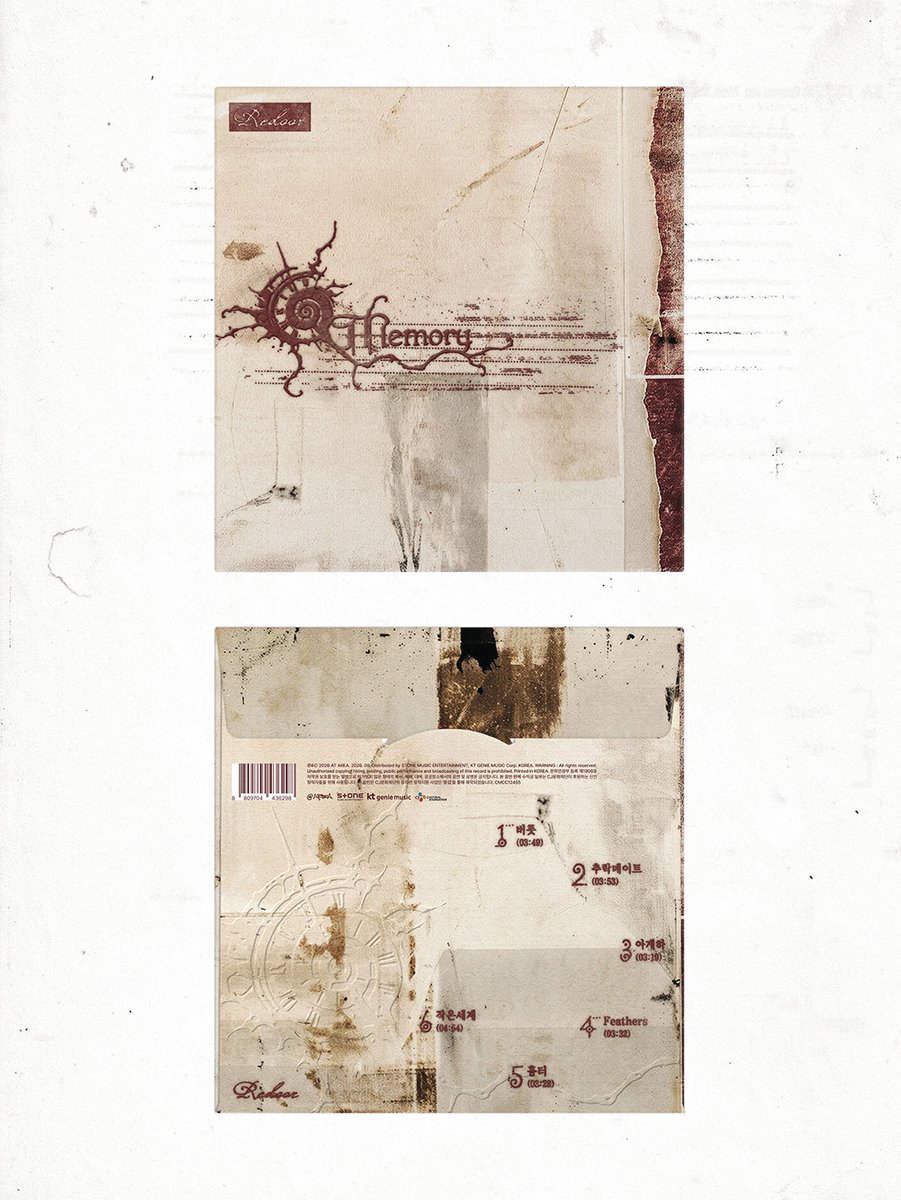 ATAREAOFFICIAL's tweet photo. 리도어 (Redoor) 4th EP [Memory]

(1) OUT COVER
(2) CD-R &amp; CD Envelope
(3) BOOKLET
(4) POST CARD 6ea (1set)
(5) STICKER PACK 5ea
(6) TATTOO STICKER 1ea

9월 11일 오후 3시부터 리도어 (Redoor) 4th EP [Memory] 의 판매가 시작됩니다. https://t.co/OwrfF8b7sn
